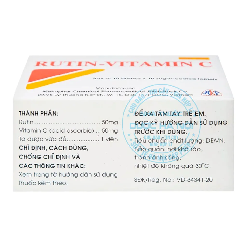 Thuốc Rutin-Vitamin C