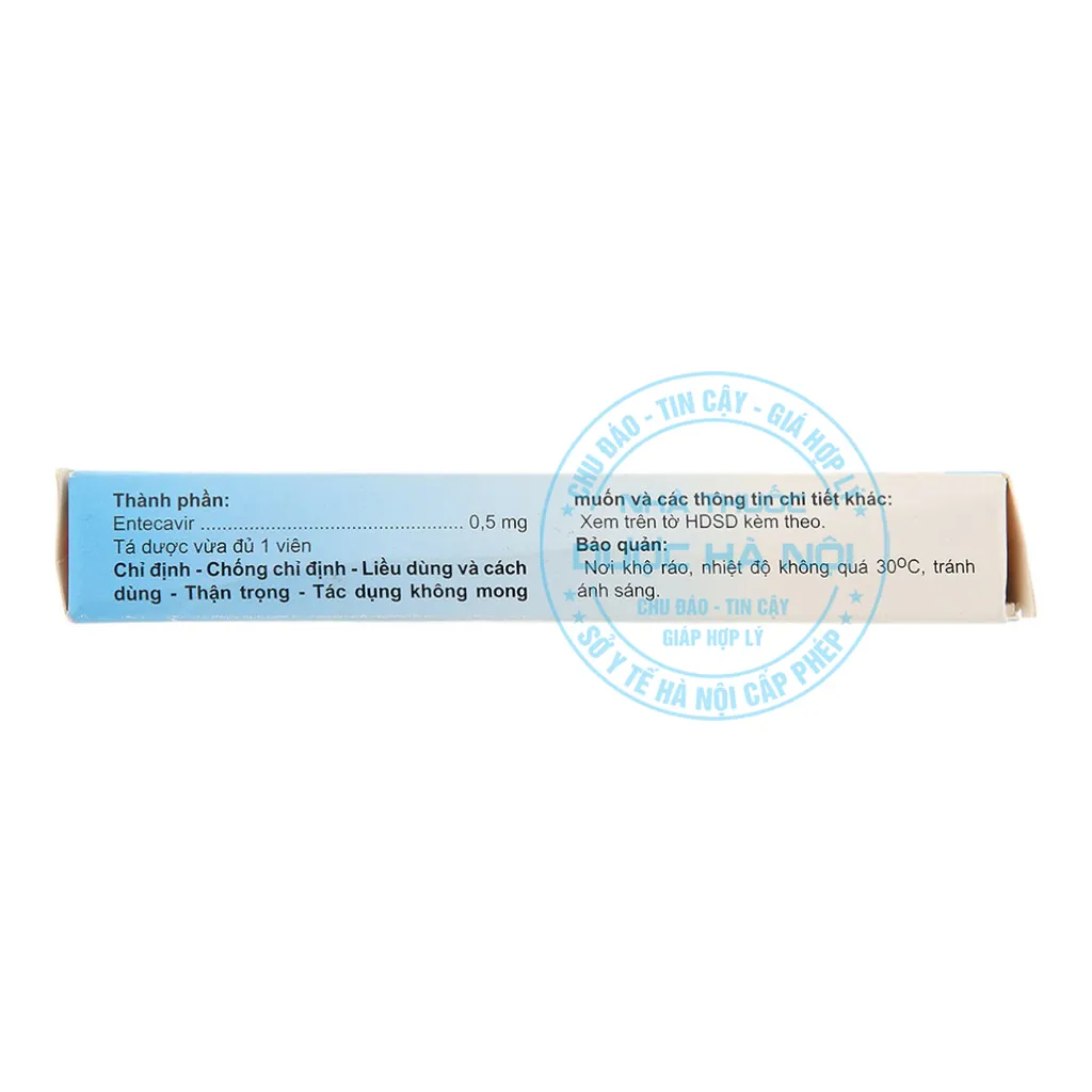 Thuốc A.T Entecavir 0.5mg
