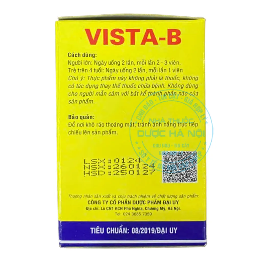 Viên uống Vitamin Vista B12