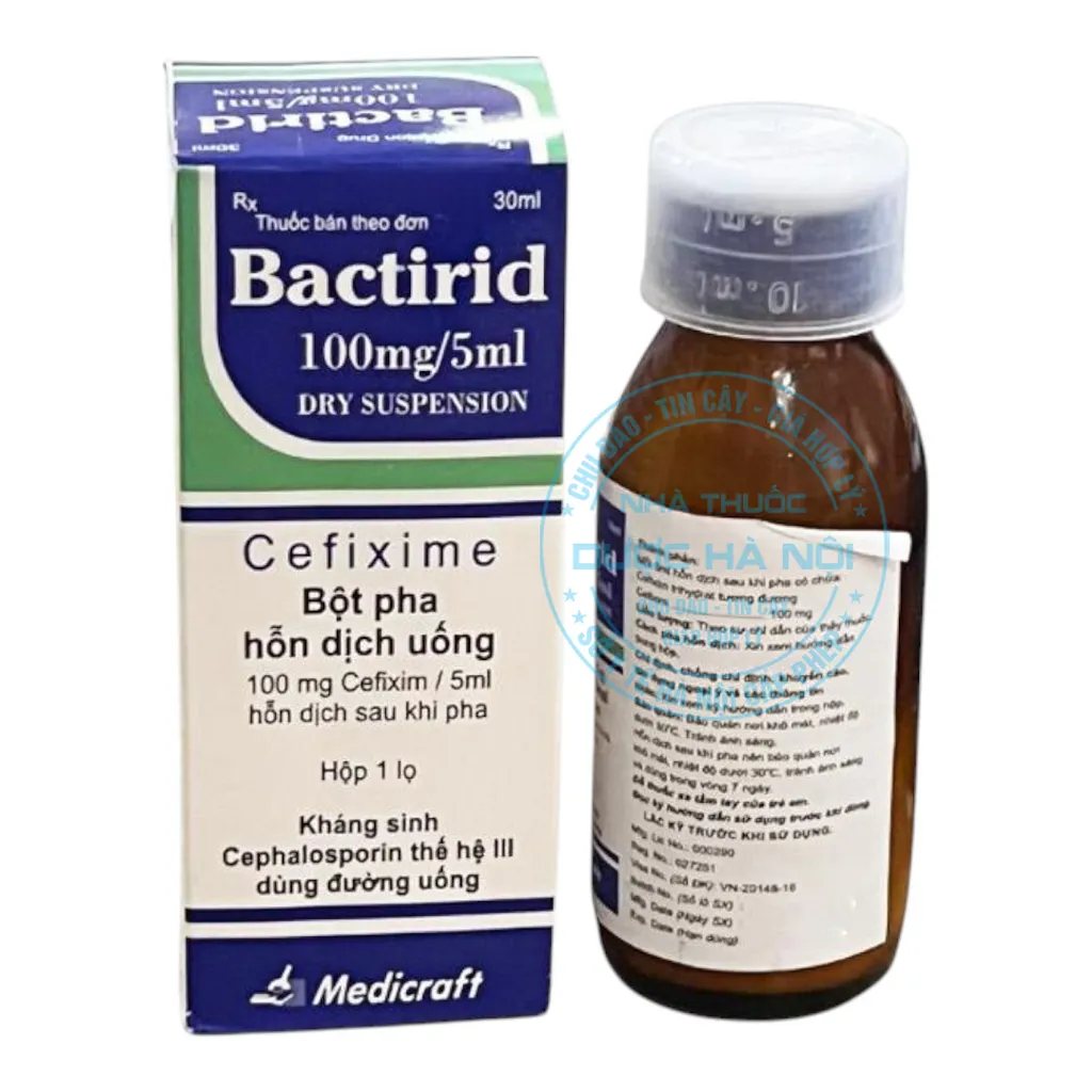 Thuốc Bactirid 100mg/5ml