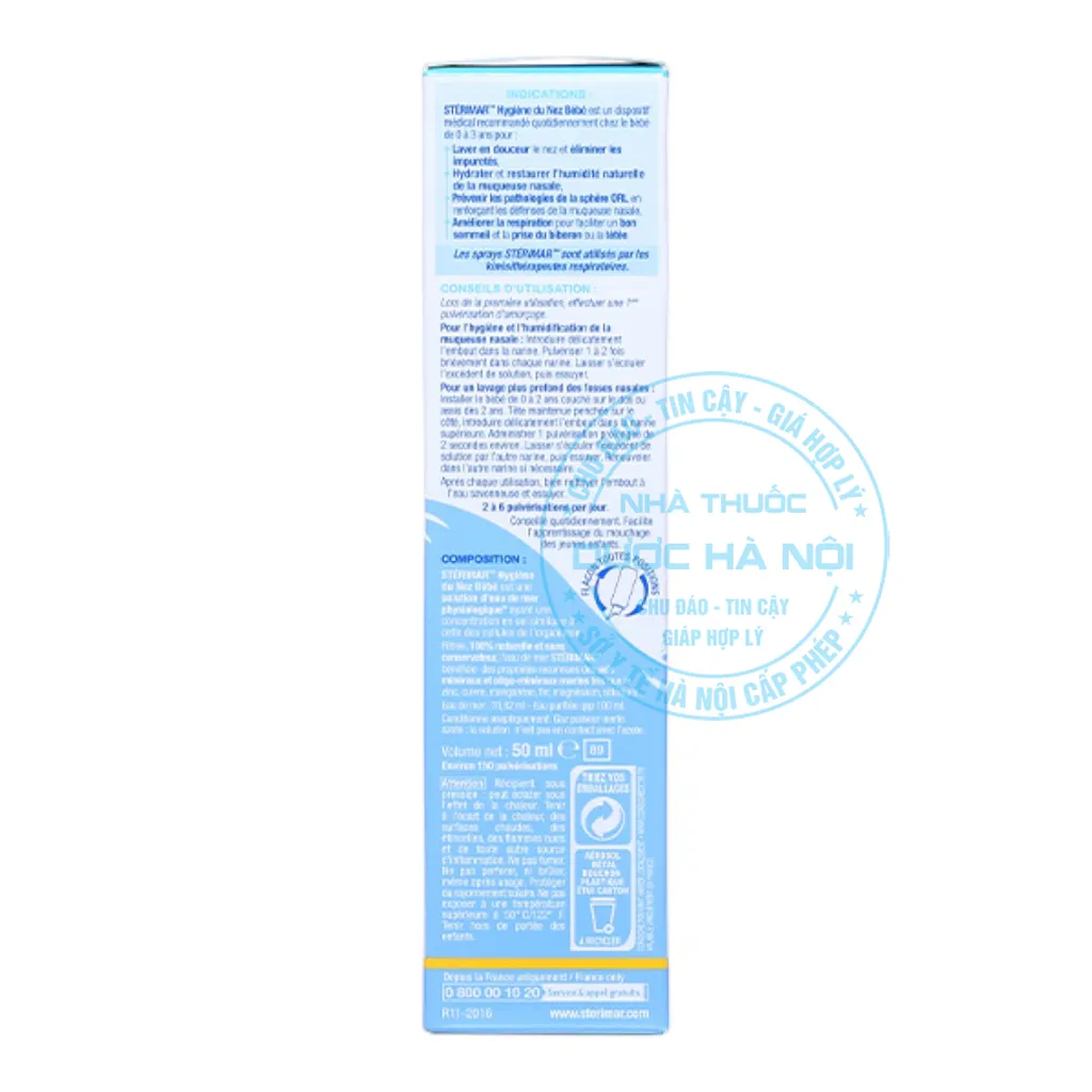 Dung dịch xịt mũi Sterimar Blocked Nose Baby
