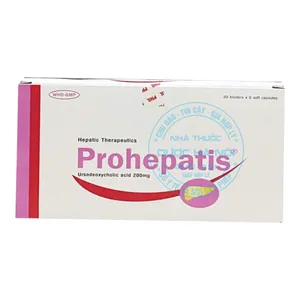 Thuốc Prohepatis 200mg điều trị các bệnh lý về gan mật, đặc biệt là sỏi Cholesterol( 1 hộp 20 vỉ x 5 viên )