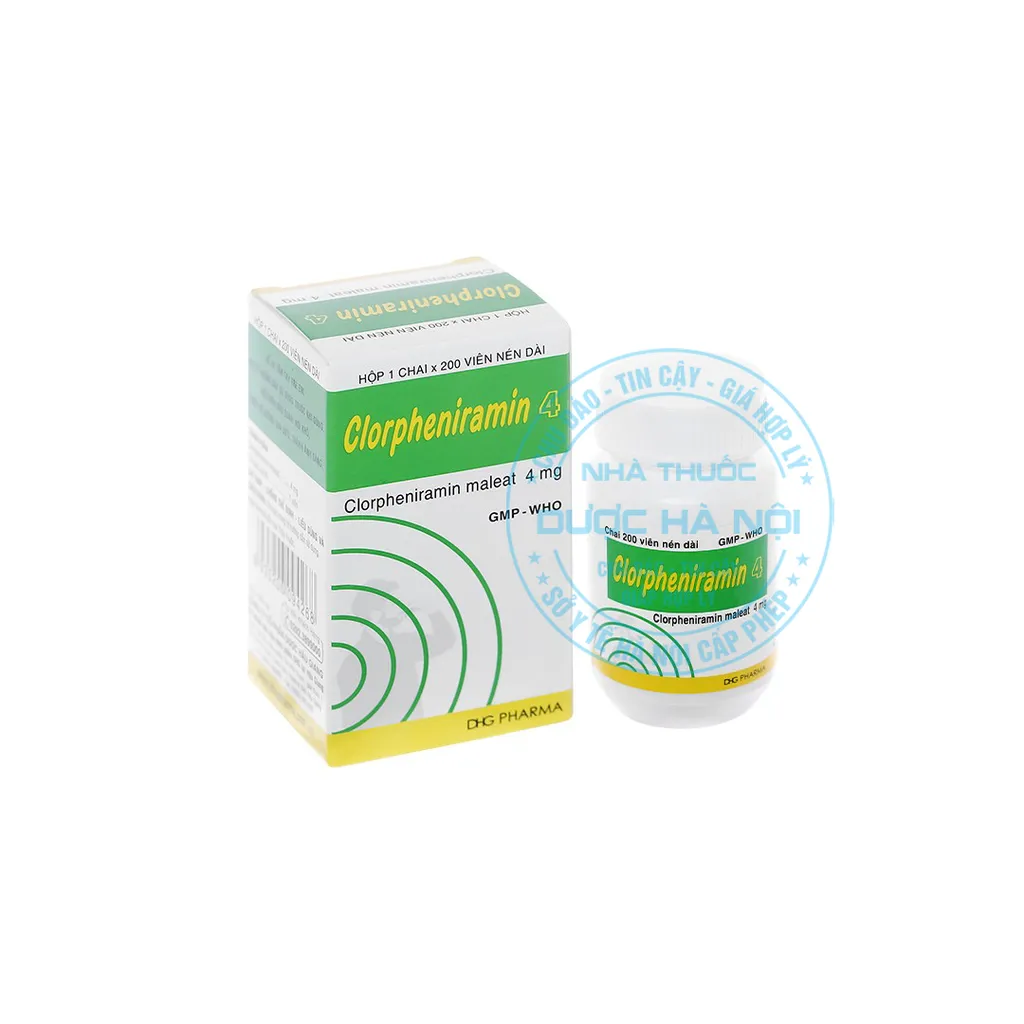 Thuốc Clorpheniramin 4mg DHG