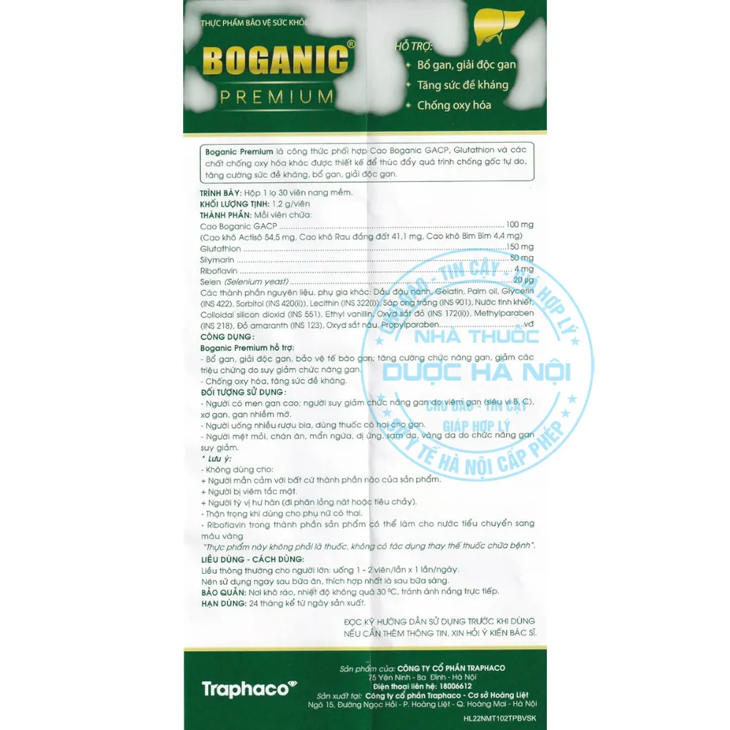 Viên uống Boganic Premium