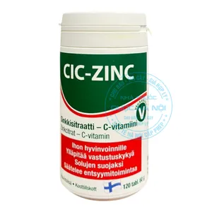 Viên uống Cic-Zinc hỗ trợ nâng cao đề kháng, giảm mệt mỏi ( lọ 120v )