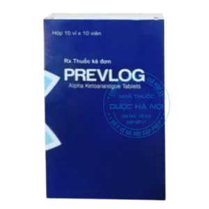 Thuốc Prevlog hỗ trợ chuyển hoá protein ở bệnh nhân mắc bệnh gan thận ( hộp 10 vỉ x 10 viên )