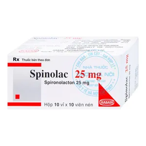 Thuốc Spinolac 25mg điều trị các bệnh lý liên quan đến nội tiết, phù nề, và cao huyết áp