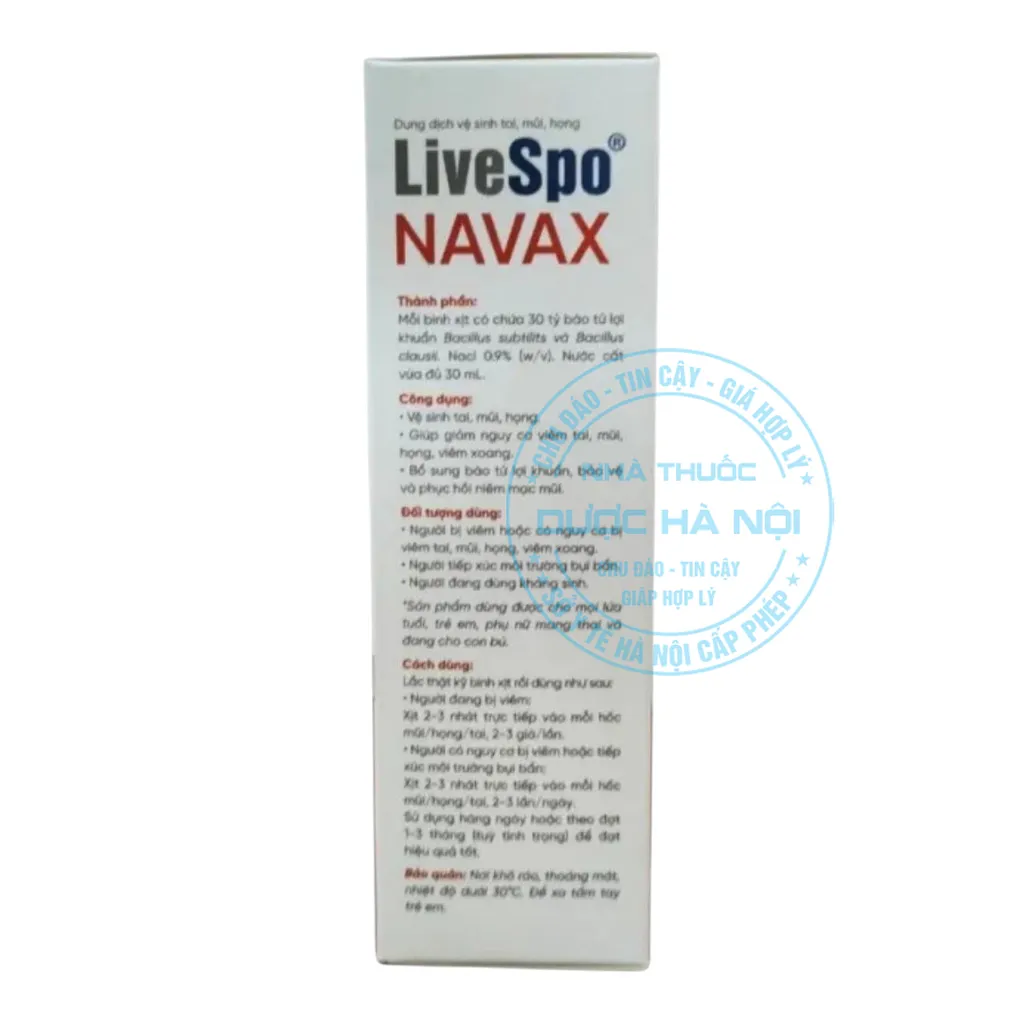 Xịt mũi LiveSpo Navax 30ml