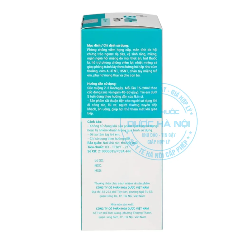 Nước súc miệng họng SMH Pro Ag+++