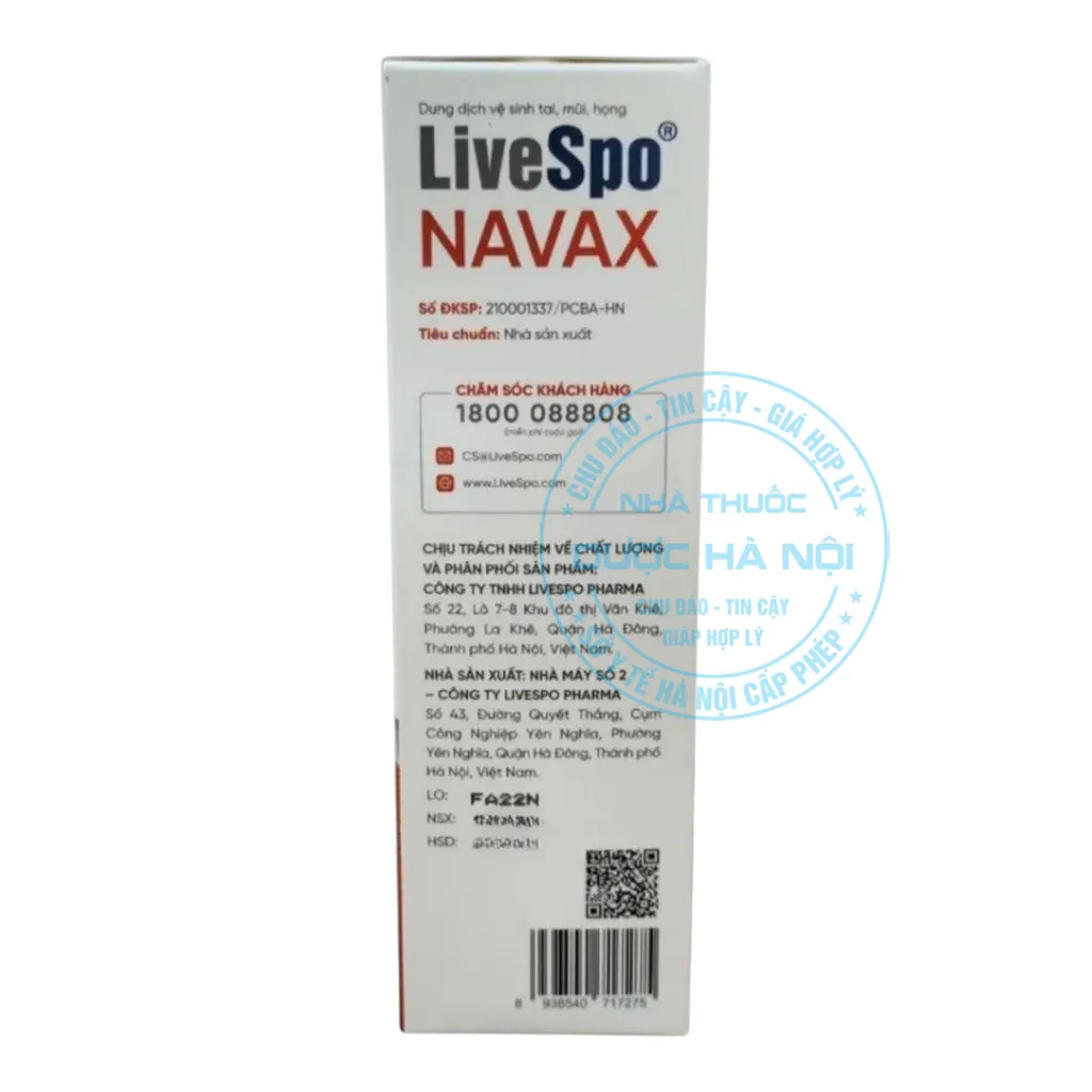 Xịt mũi LiveSpo Navax 30ml