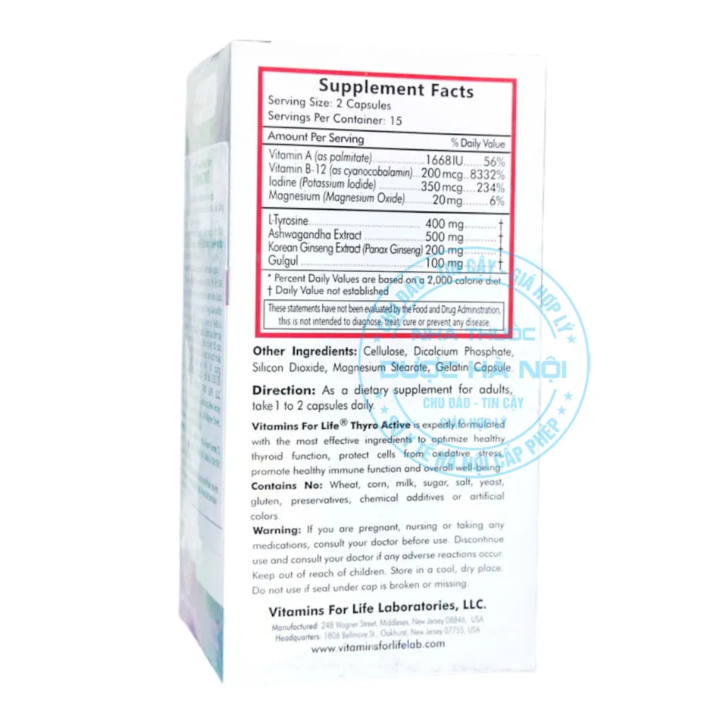 Viên uống Thyro Active