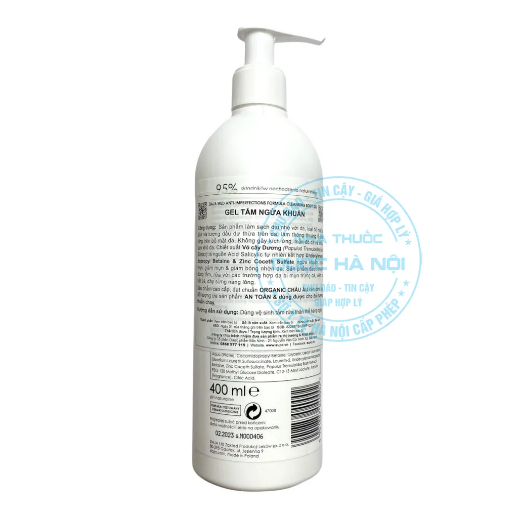 Gel tắm ngừa khuẩn Ziaja