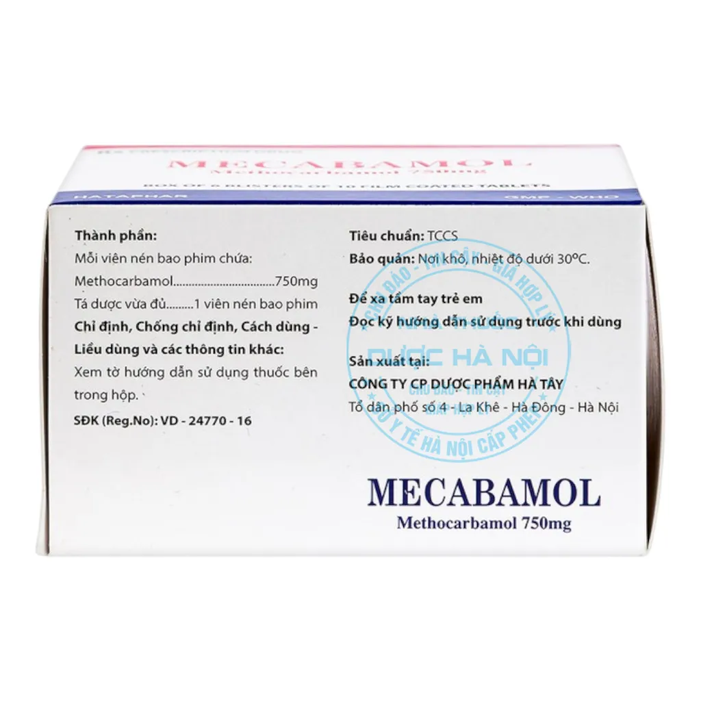 Thuốc Mecabamol 750mg