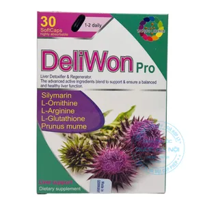 Viên uống Deliwon Pro hỗ trợ điều trị giảm chức năng gan (Hộp 2vỉ x15viên)