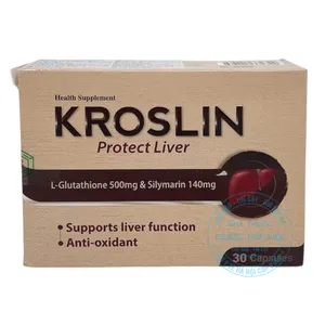 Viên uống Kroslin protect Liver hỗ trợ bảo vệ gan, hỗ trợ chức năng gan(Hộp 3vỉ x10viên)