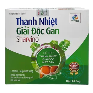 Siro Thanh nhiệt Giải độc gan Sharvino hỗ trợ chức năng gan,giải độc và thanh nhiệt