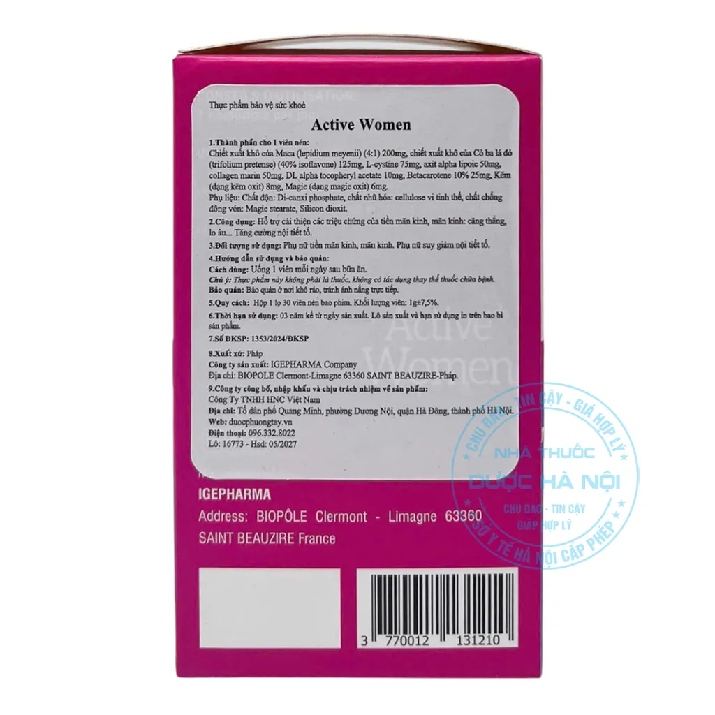 Viên uống Active Women