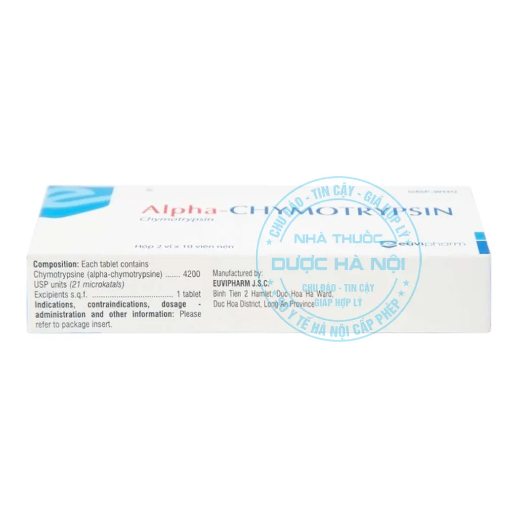 Thuốc Alpha-Chymotrypsin Euvipharm