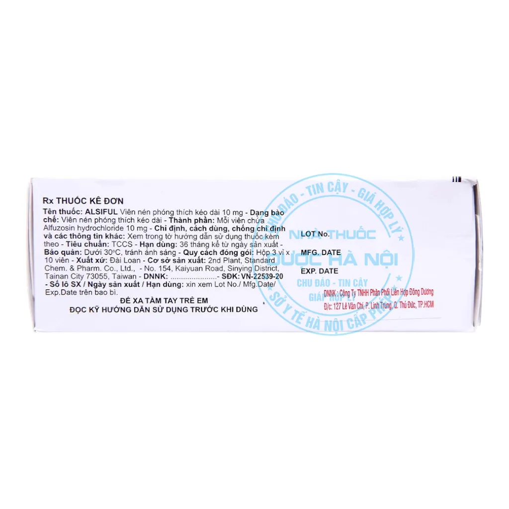 Thuốc Alsiful S.R 10mg