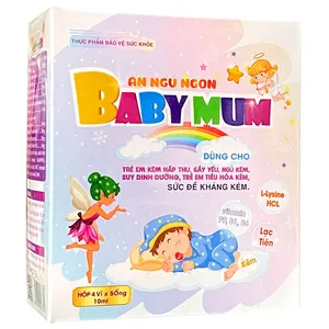 Siro Ăn Ngủ Ngon Babymum hỗ trợ giấc ngủ ngon, hấp thu tốt và đề kháng vững mạnh
