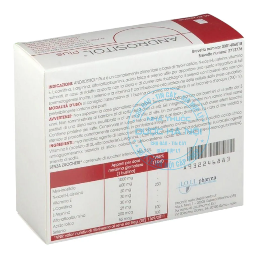 Thuốc Andrositol plus âng cao sức khỏe sinh lý nam giới