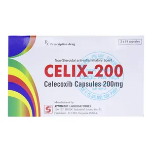 Thuốc Celix-200 điều trị các bệnh lý xương khớp chọn lọc (1 Hộp x20viên)