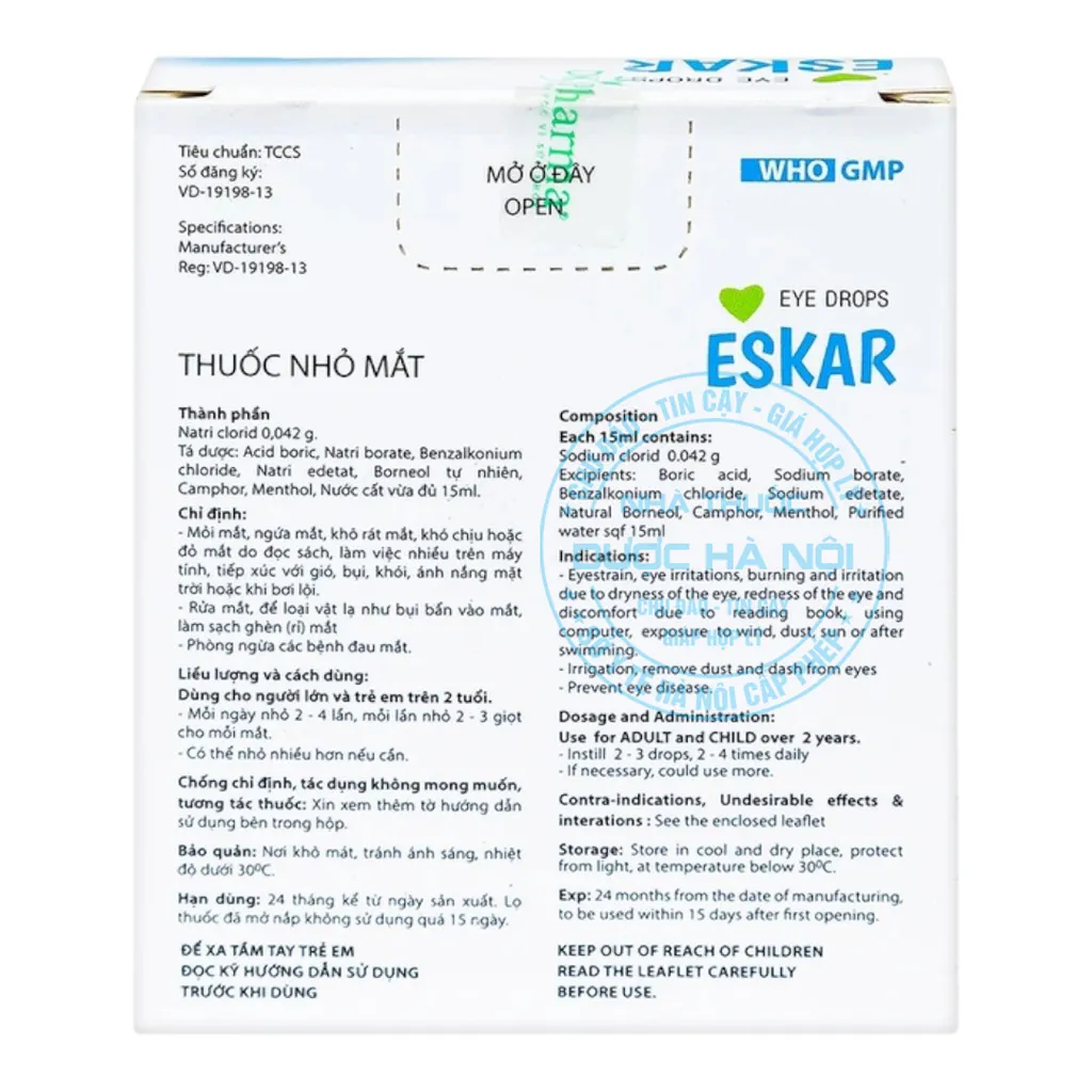 Thuốc nhỏ mắt Eska