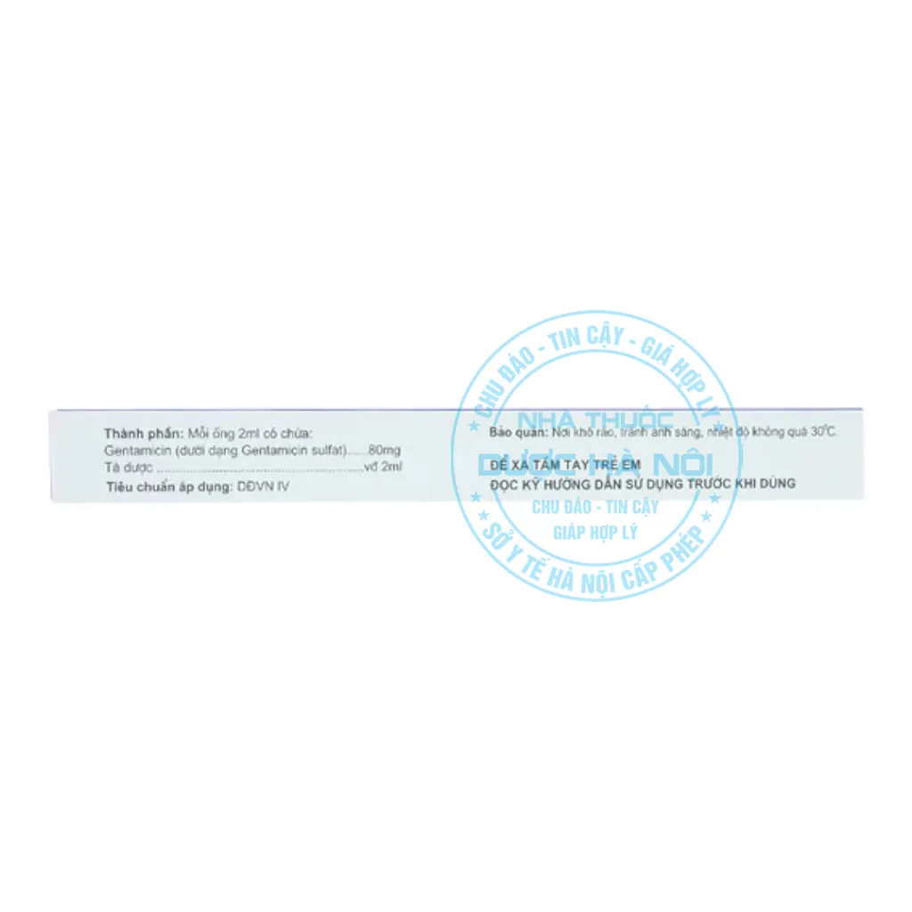 Dung dịch tiêm Gentamicin 80mg