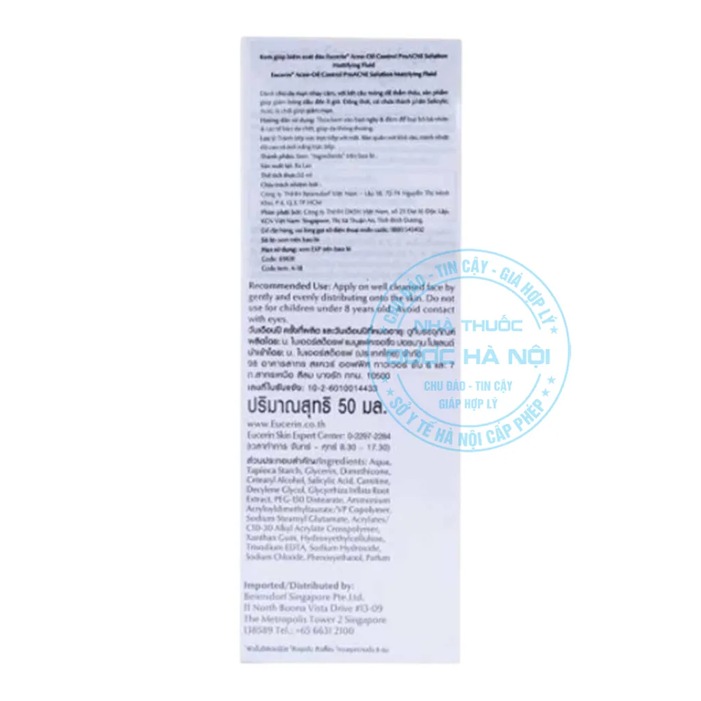 Kem Dưỡng Eucerin Pro Acne Solution