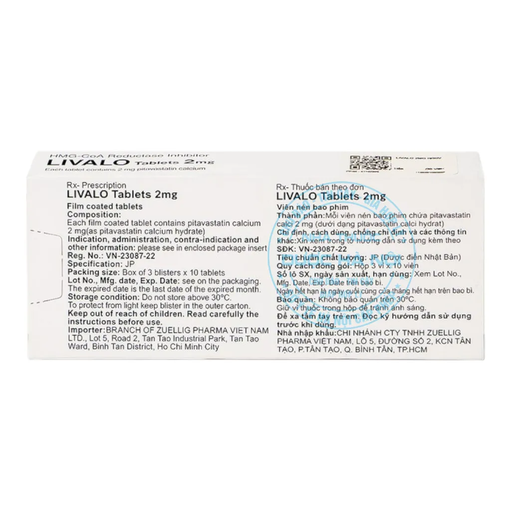 Thuốc Livalo 2mg