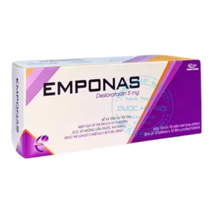 Thuốc Emponas 5mg điều trị các triệu chứng dị ứng và mề đay