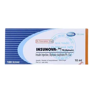 Thuốc tiêm Insunova 30/70 100IU điều trị ổn định đường huyết cho bệnh nhân