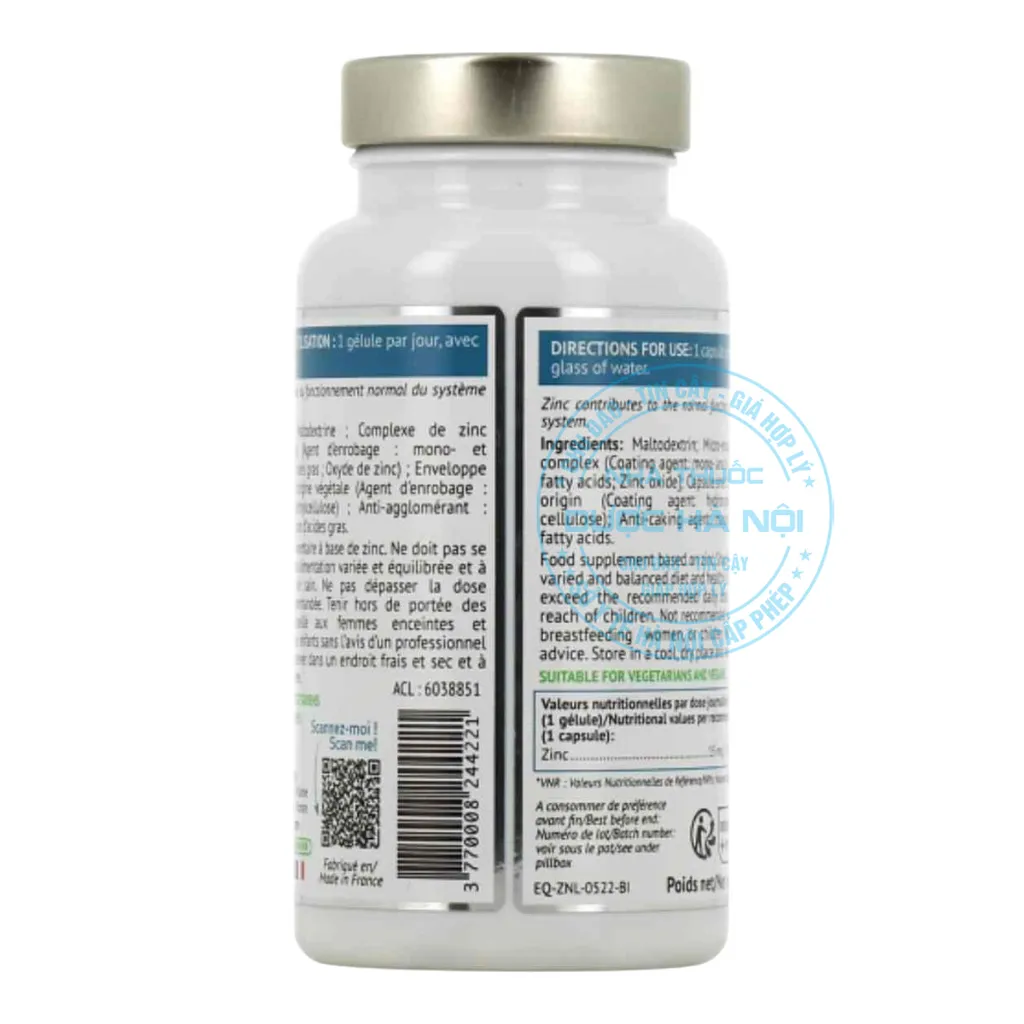 Viên uống Zn Zinc Liposomal