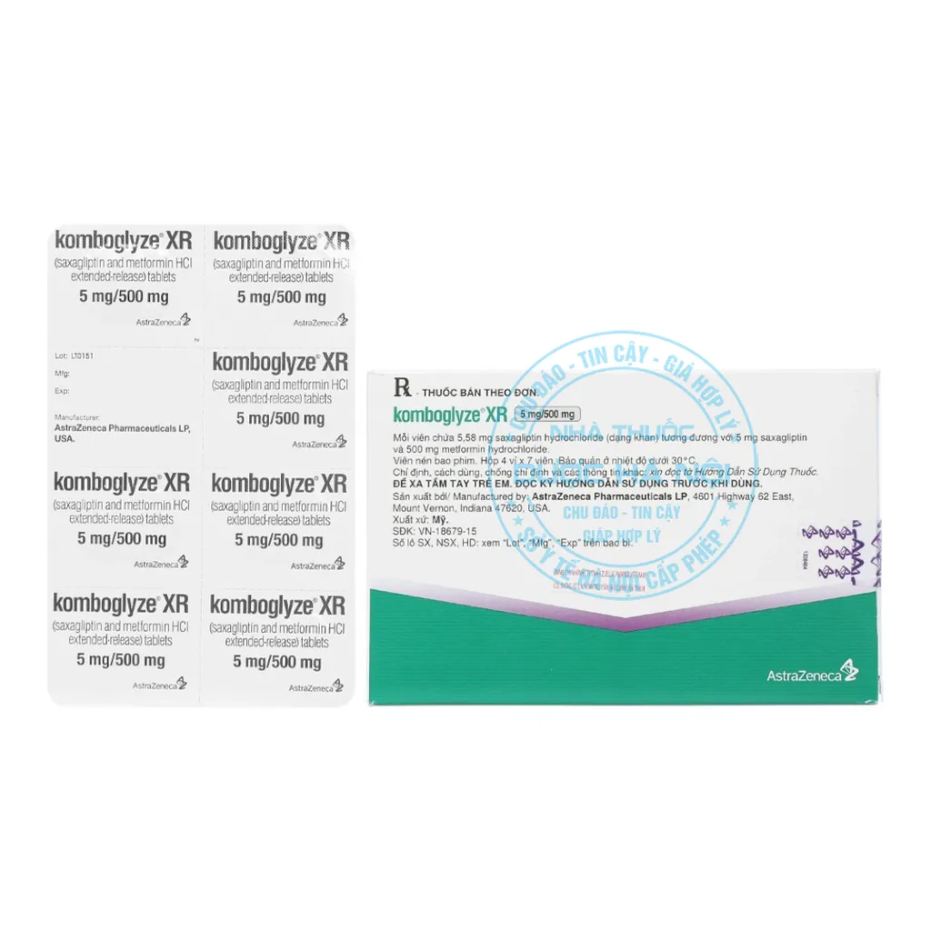 Thuốc Komboglyze XR 5mg/500mg