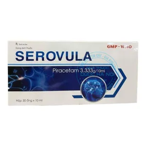 Thuốc Serovula điều trị các rối loạn về trí nhớ, thần kinh ( hộp 30 ống x 10ml )
