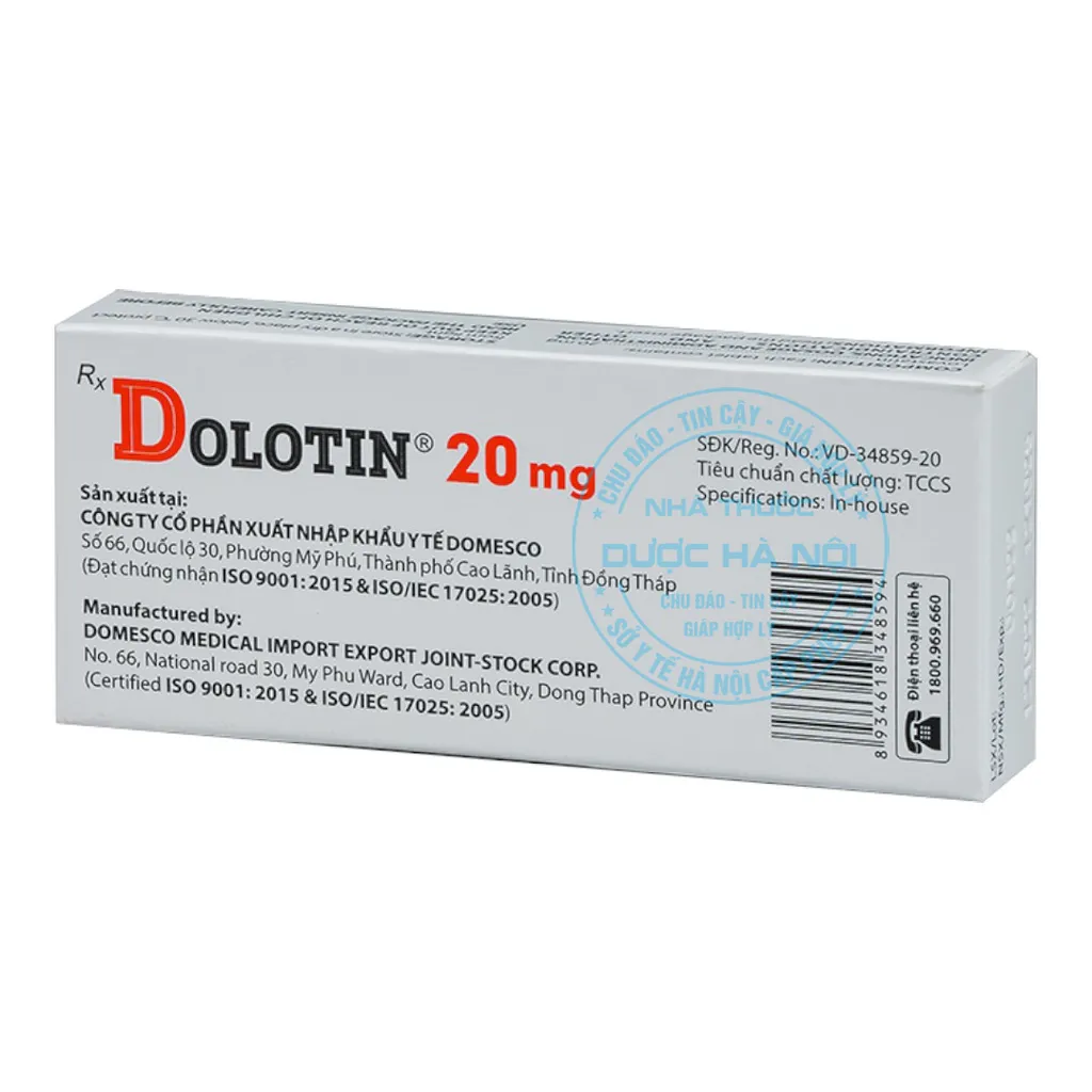Thuốc Dolotin 20mg
