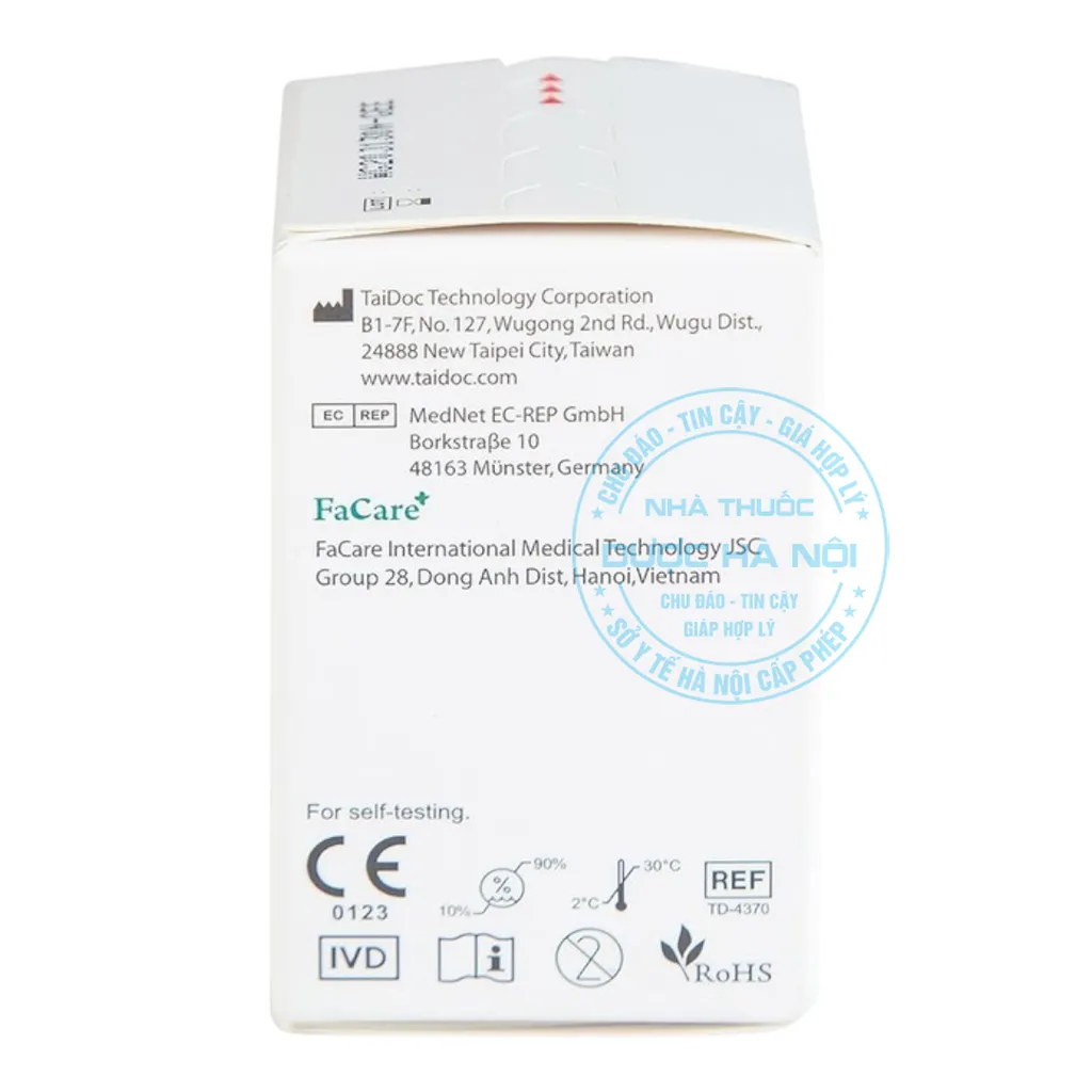 Que thử tiểu đường Facare