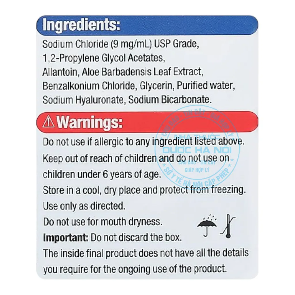 Xịt Nasogel For Dry Noses