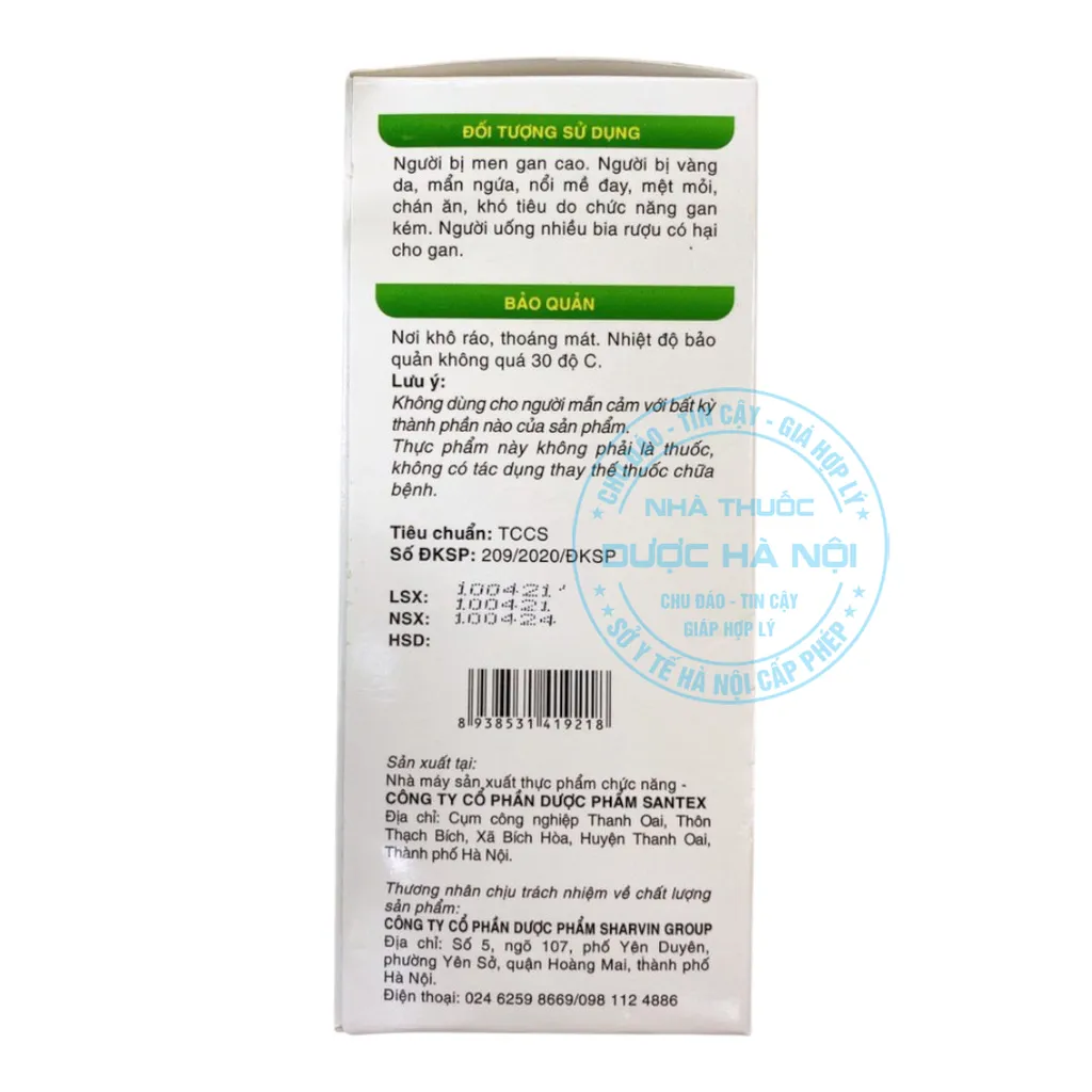 Viên uống Giải Độc Gan Sharvino