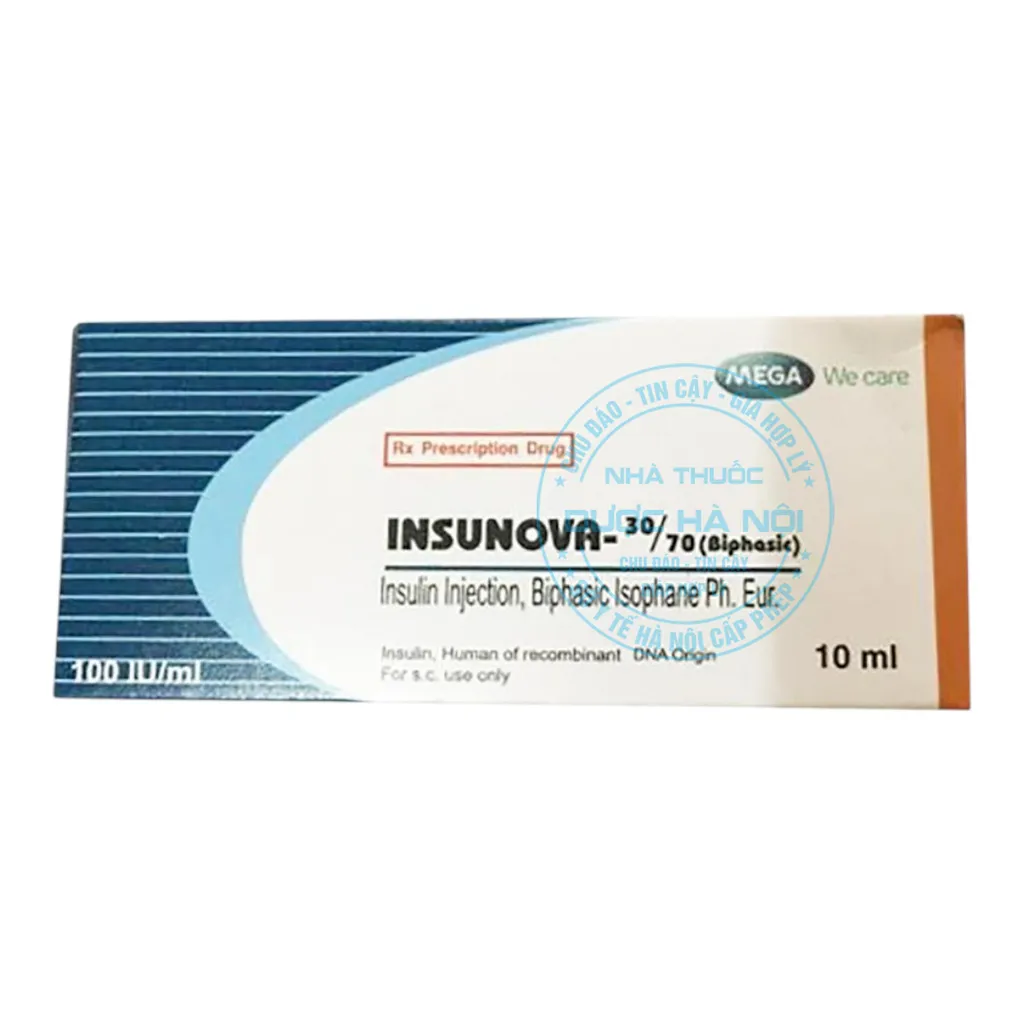 Thuốc tiêm Insunova 30/70 100IU