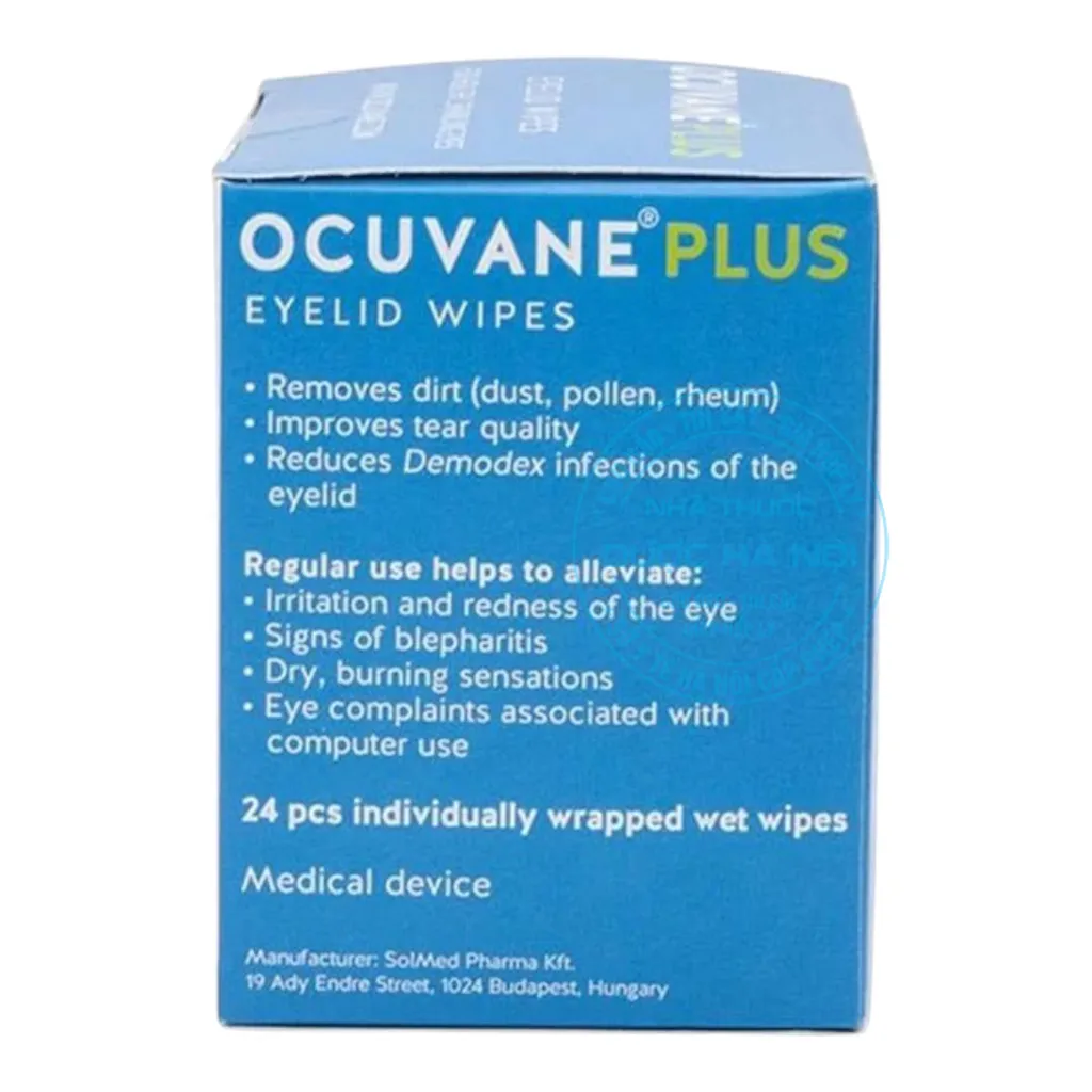 Gạc lau mi Ocuvane Plus