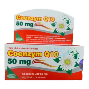 Viên uống Coenzym Q10 50mg hỗ trợ tăng cường sức khoẻ tim mạch ( hộp 50 viên )
