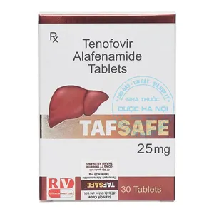 Thuốc Tenofovir Alafenamide 25mg điều trị nhiễm virus viêm gan B ( lọ 30 viên )
