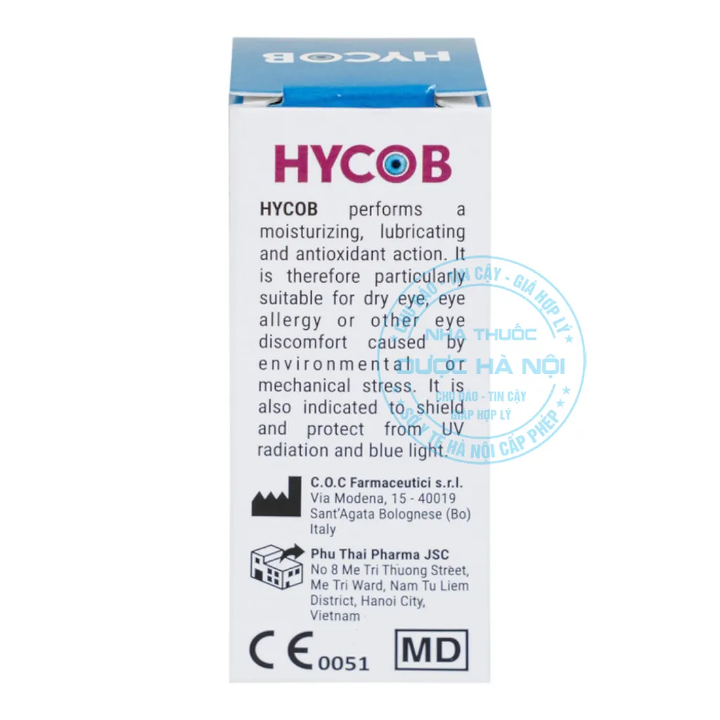 Nhỏ mắt Hycob 10ml