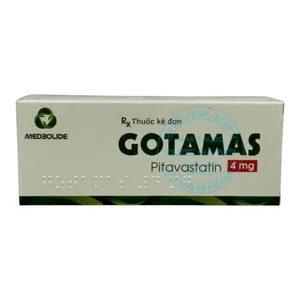 Thuốc Gotamas 4mg kiểm soát lipid máu, giúp phòng ngừa các bệnh tim mạch ( hộp 28 viên )