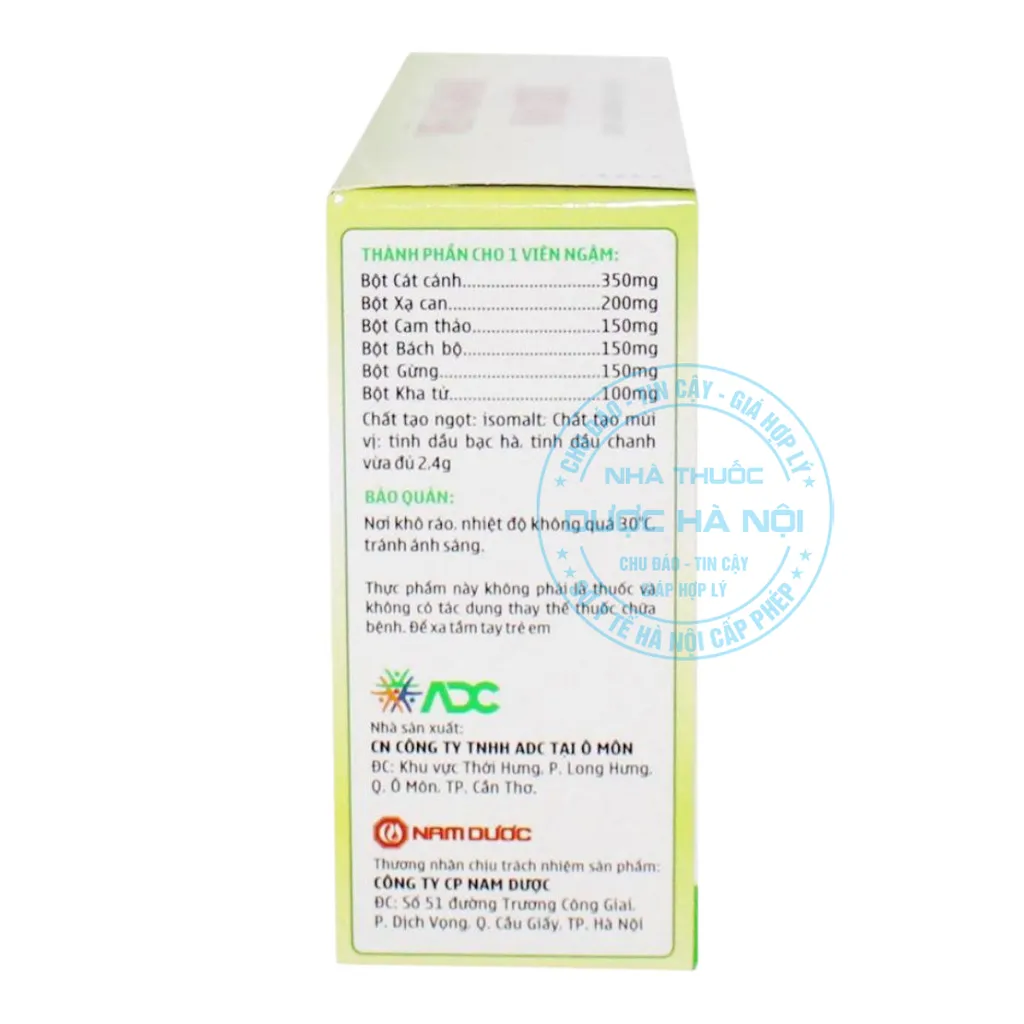 Viên ngậm ho Nam Dược