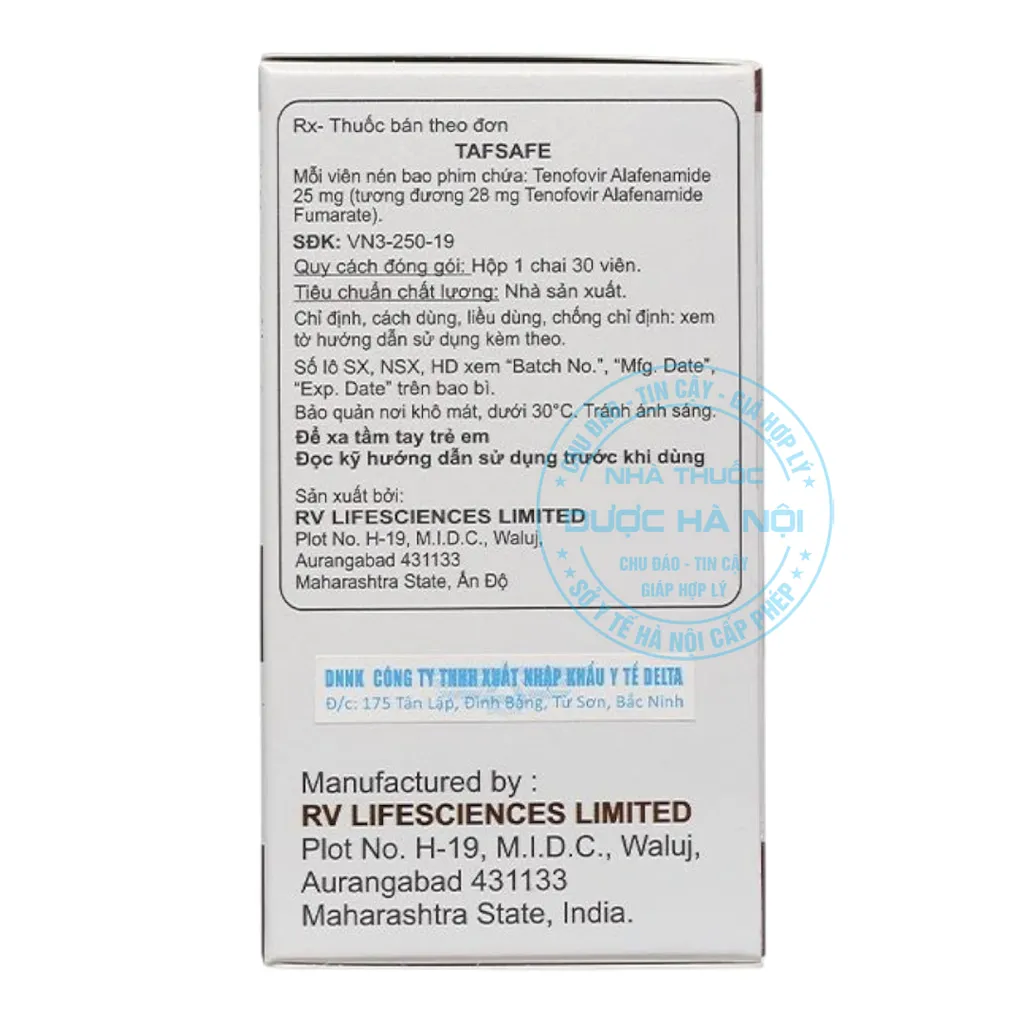 Thuốc Tenofovir Alafenamide 25mg