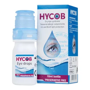 Nhỏ mắt Hycob 10ml chăm sóc và bảo vệ đôi mắt khỏi các tác nhân gây khô mỏi