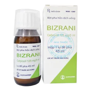 Thuốc Bizrani điều trị các nhiễm trùng hô hấp, da và mô mềm