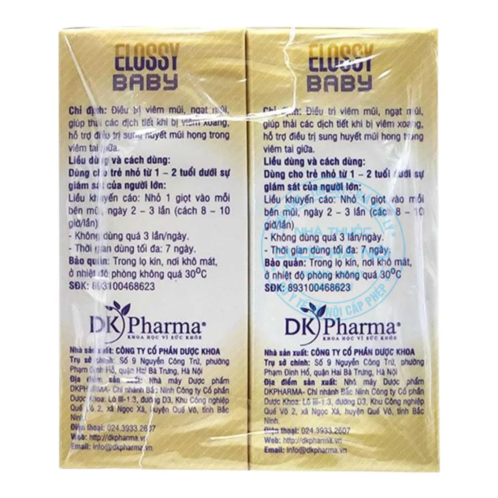 Thuốc nhỏ mũi Elossy Baby